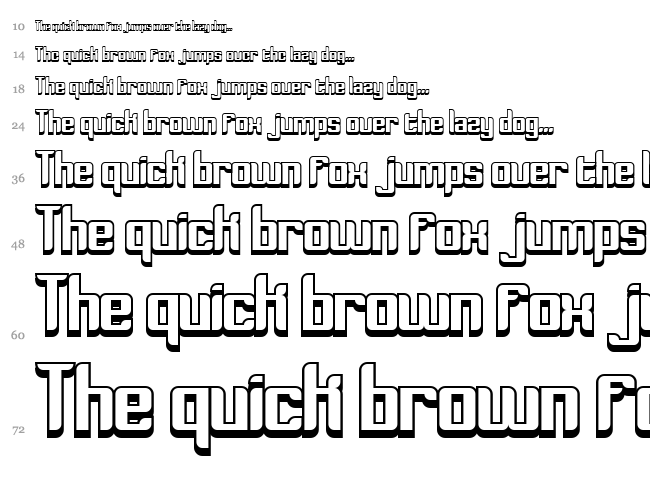 Dymeda font waterfall